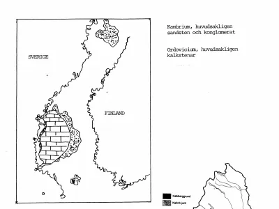 Figur 2. Havsområdenas berggrund (förenklat I